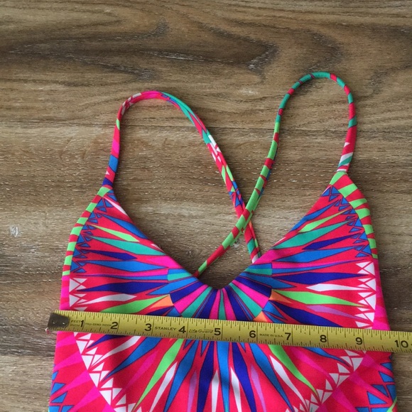 Mara Hoffman Geometric Print Neon One Piece Suit - Picture 8 of 8